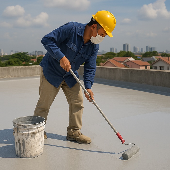 Thi công chống thấm mái